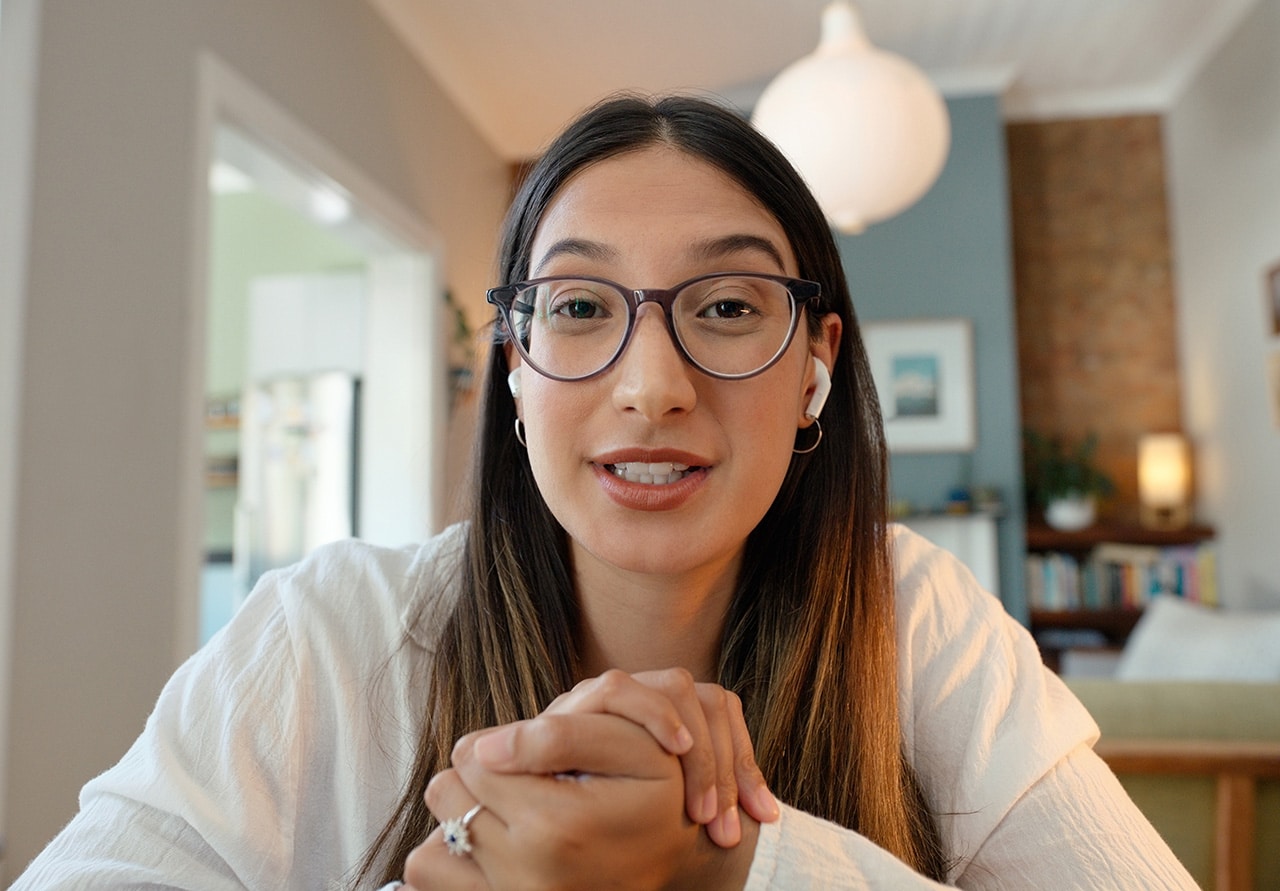 Video call, remote work and portrait of business woman for conversation, online chat and virtual meeting. Communication, networking and face of person for discussion, presentation and webinar in home